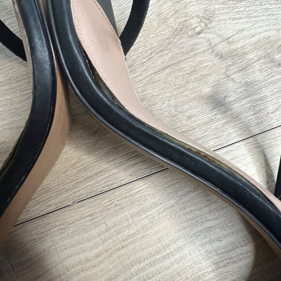 Steven‎ New York Black Rhinestone Jercy Heel Sandals Slip On Size 11 - Picture 7 of 14